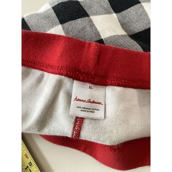 Hanna Andersson Womens Buffalo Check Henley Top Sz M Jogger Pants XL - Picture 12 of 12